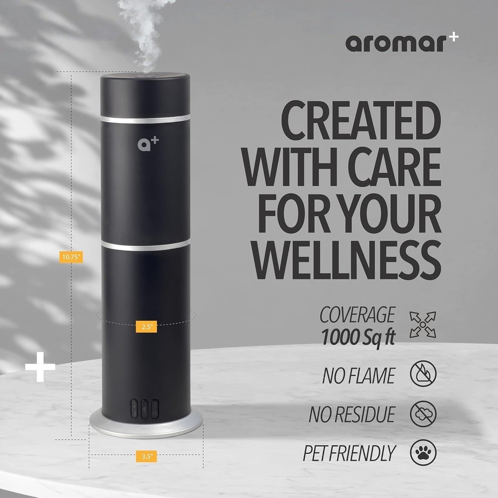 AROMAR Plus -Smart Waterless Essential Oil Diffuser:AIr Scent Include Scent