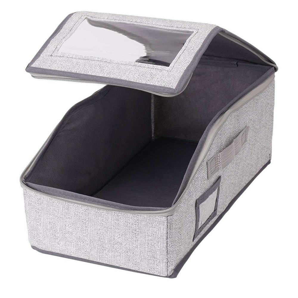 Stackable Hat Storage Organizer for Baseball Caps 12 Caps Hat Box with Lid