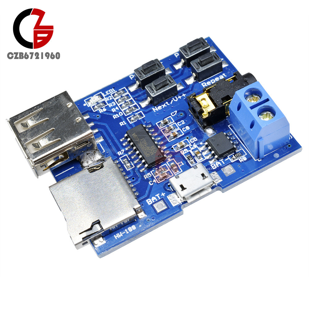MP3 Format TF Card U Disk Decoder Amplifier Board Module Decoding Audio Player