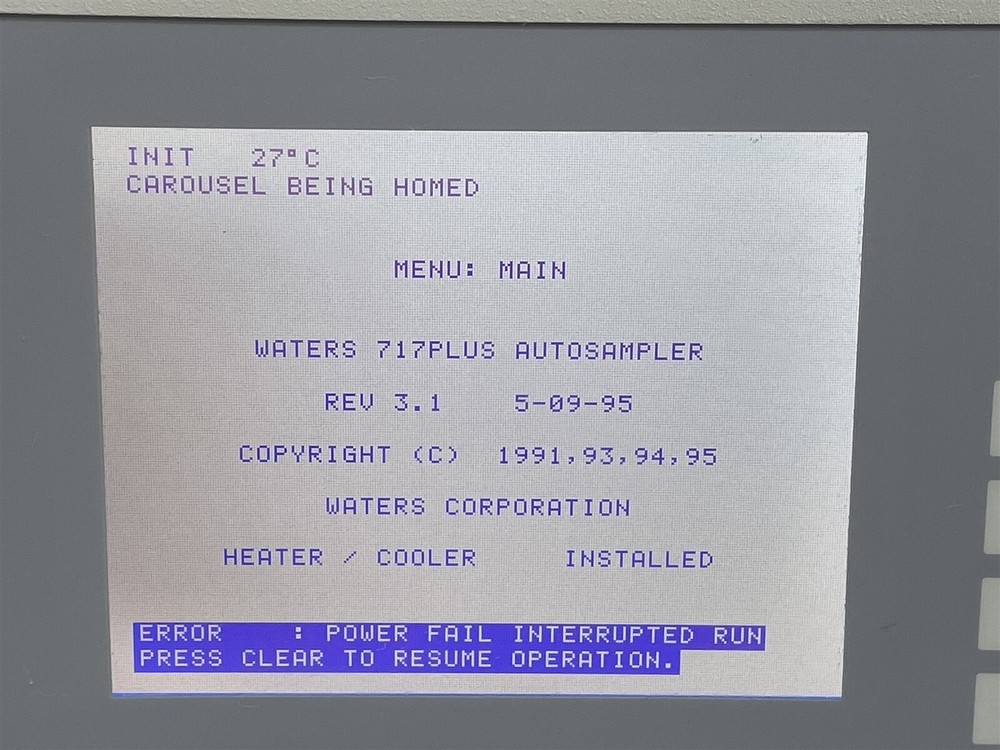 WATERS 717PLUS CHROMATOGRAPHY AUTOSAMPLER WAT078900 + HEATER COOLER MODULE