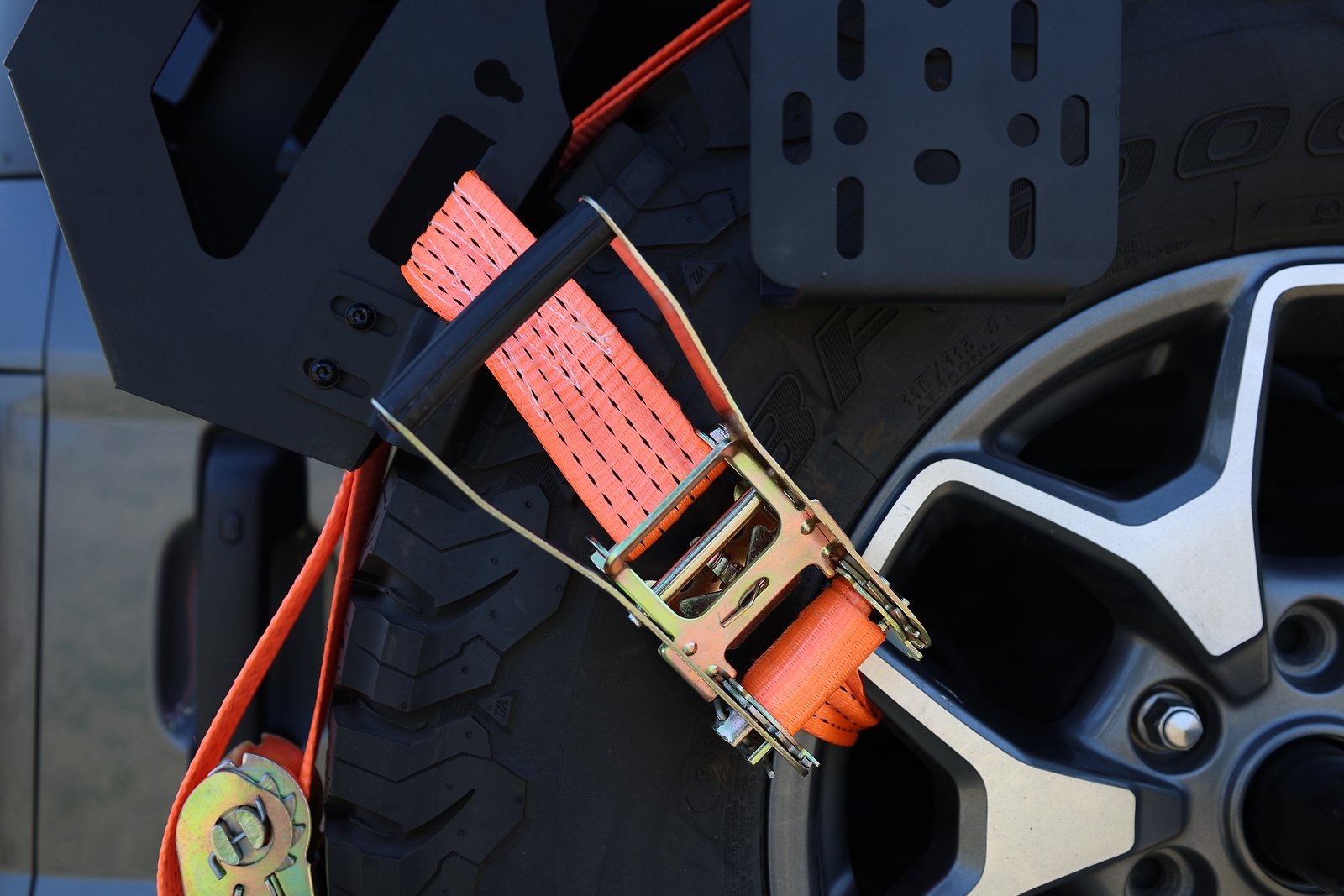 Utility Cargo Rack Basket Storage Tray Spare Tire Storage Rack 27"-40" Tire 80lb