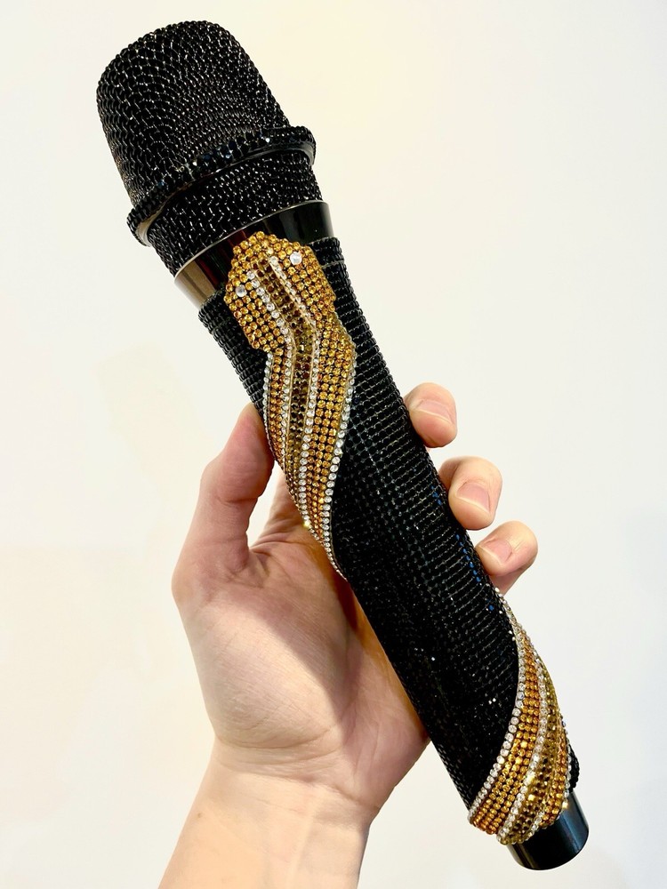 Rhinestone Snake Wireless Karaoke Microphone + Receiver System - Rechargeable