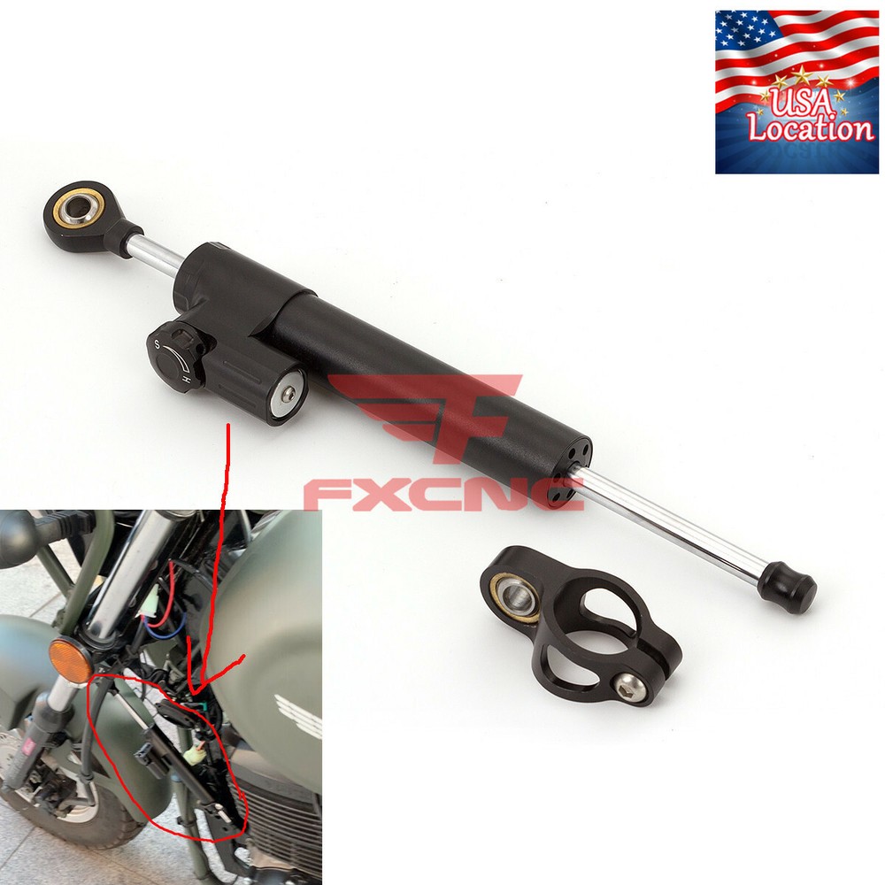 295mm Adjustable CNC Universal Steering Damper Stabilizer Linear Reversed Shock