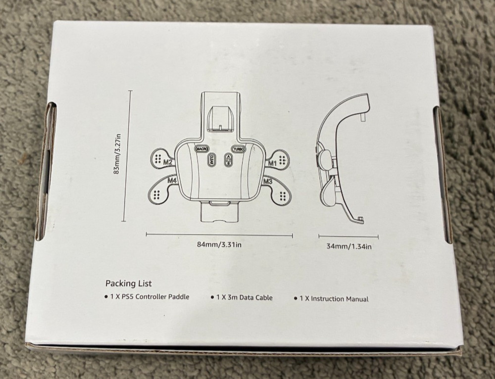 IWGAME Paddles for PS5 Controller w/ Mic Function, Plug and Play & Buttons - New
