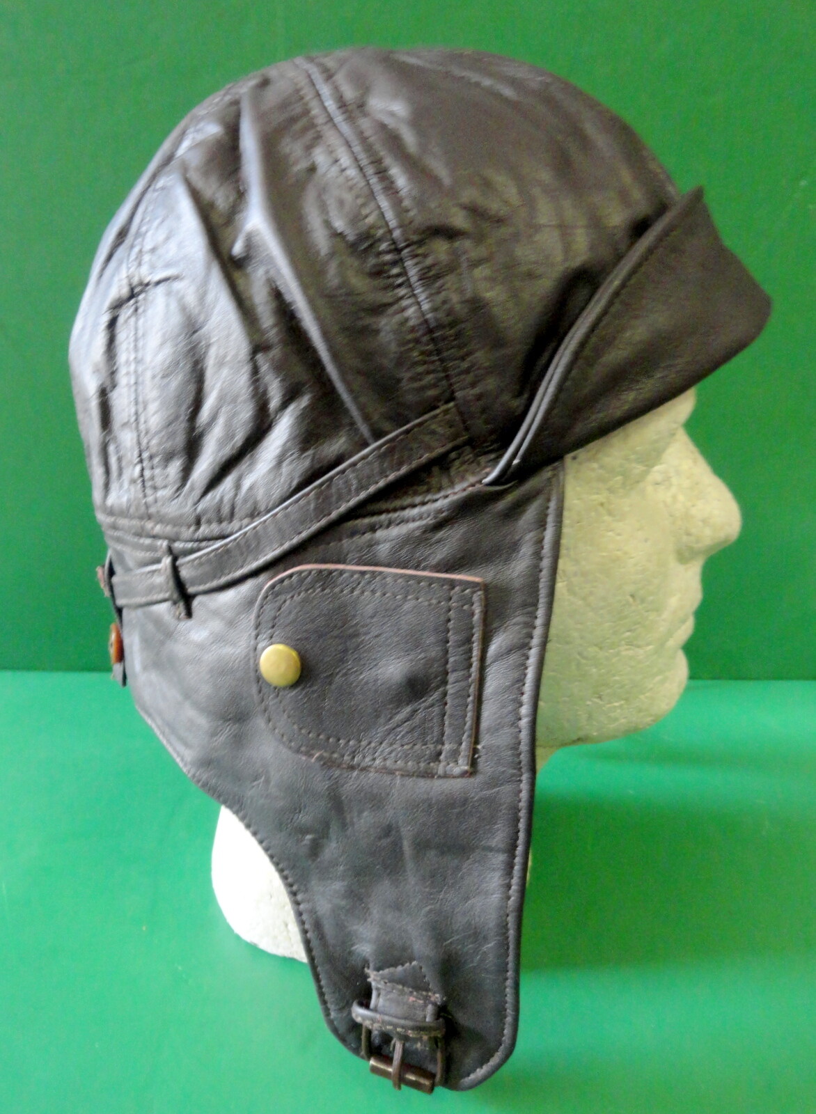 ROYAL FLYING CORPS LEATHER AVIATOR FLYING HELMET