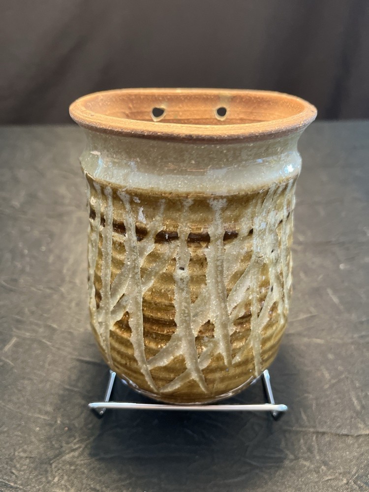 Studio art pottery wall pocket