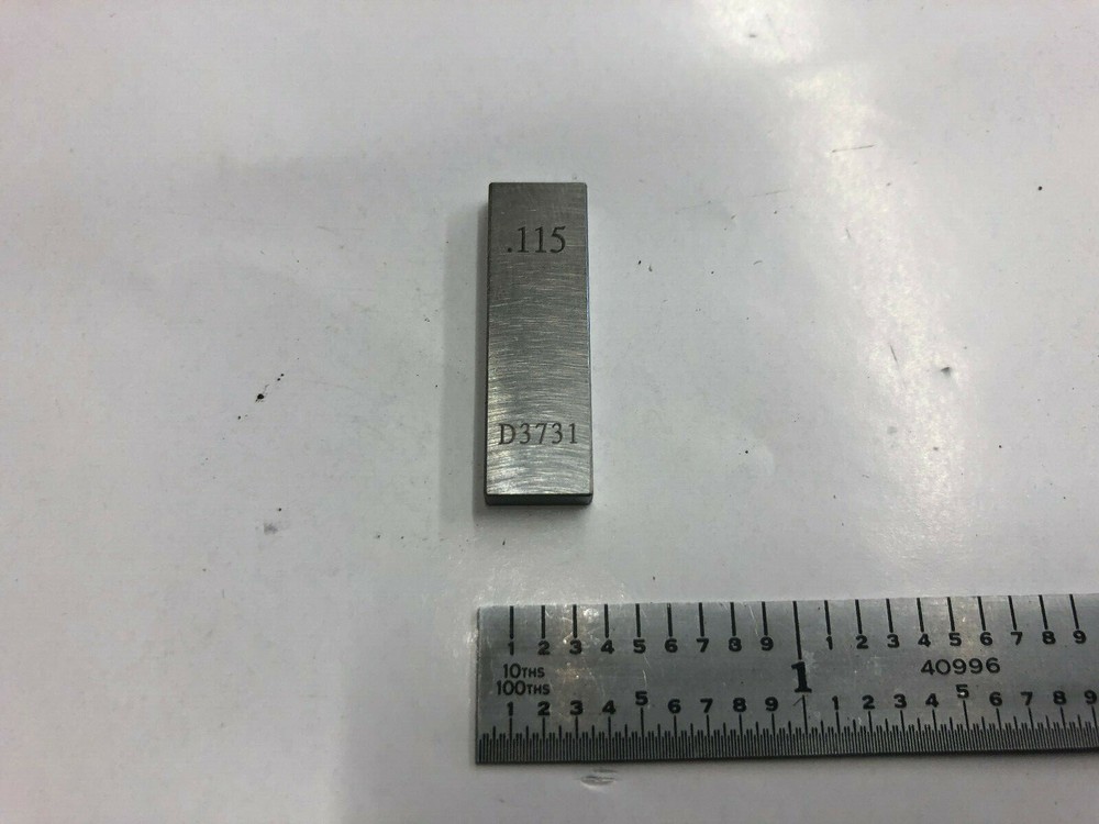 .115 Rectangle Steel Gage Block.