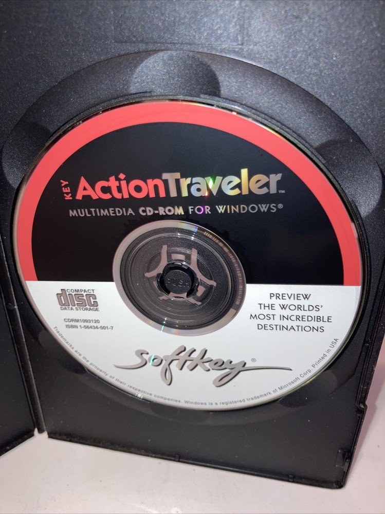 Softkey Key Action Traveler Multimedia CD-ROM Disc Only