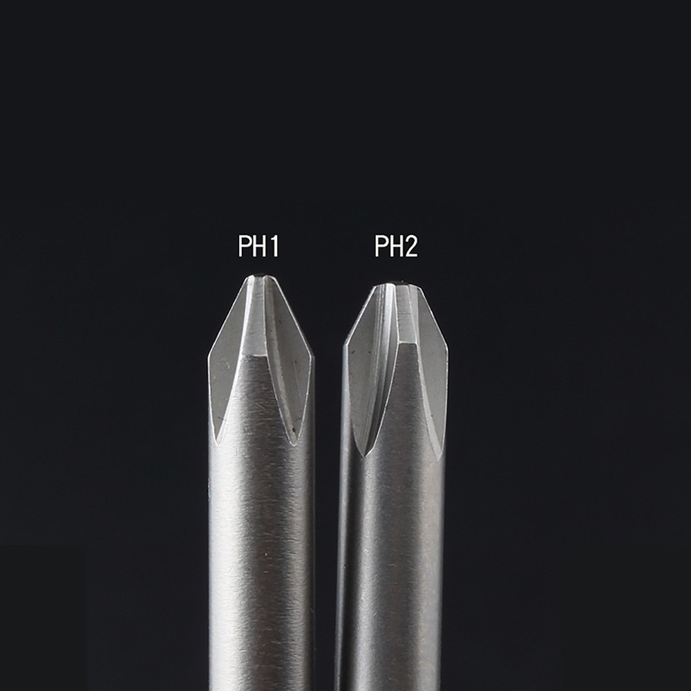 10x PH00-2 Phillips Head Screwdriver Bits High Torque Insert Driver Round Shank