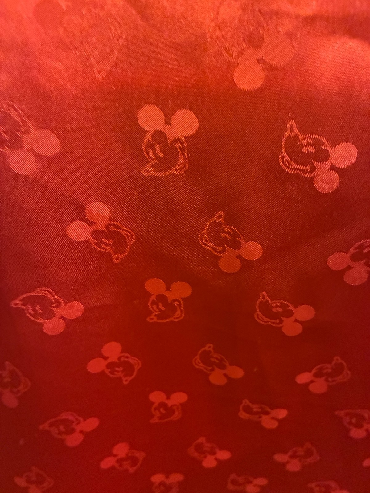 90s Mickey Mouse Vest Size S/M Disney Retro Mickey & Co Vintage Red Satin