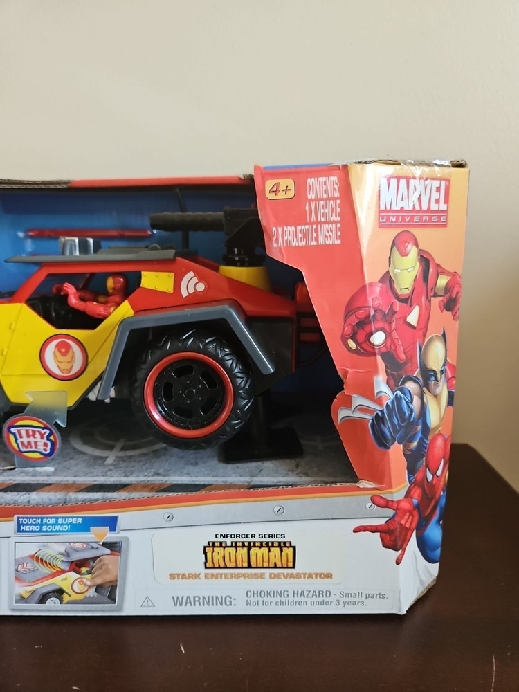 New In Box Invincible Iron Man Touch Tech Stark Enterprise Devastator Vehicle