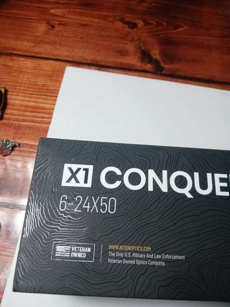 Box Only Riton X1 Conquer 6-24x50 Scope Box Only
