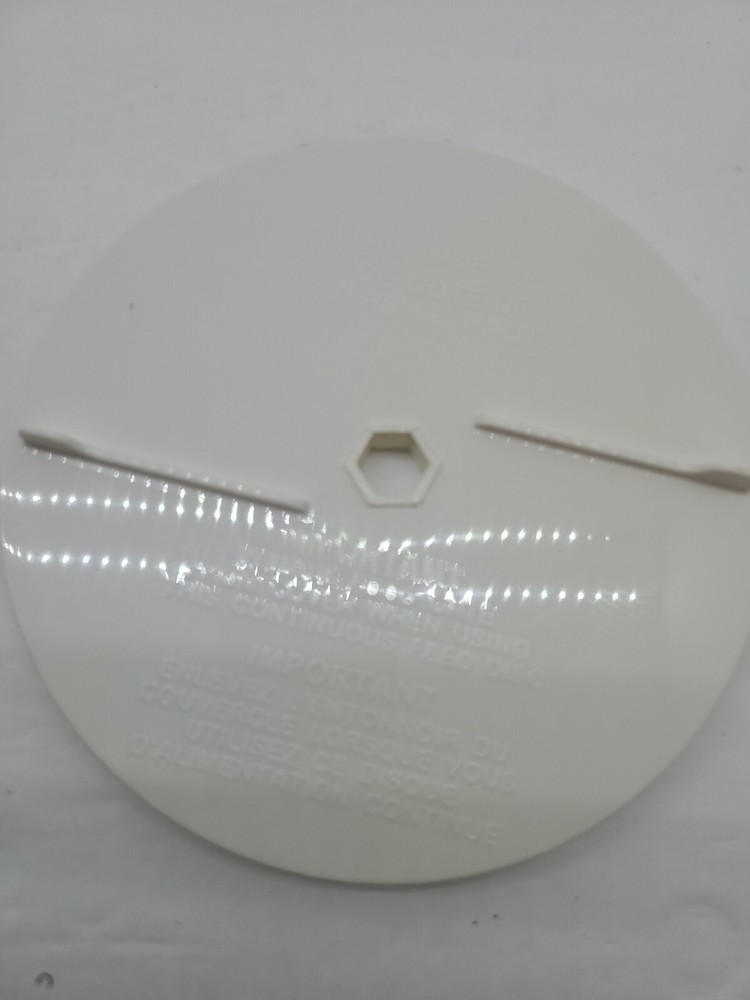 GE Variable Speed Food Processor Replacement Part Blocker Disc Model 106622