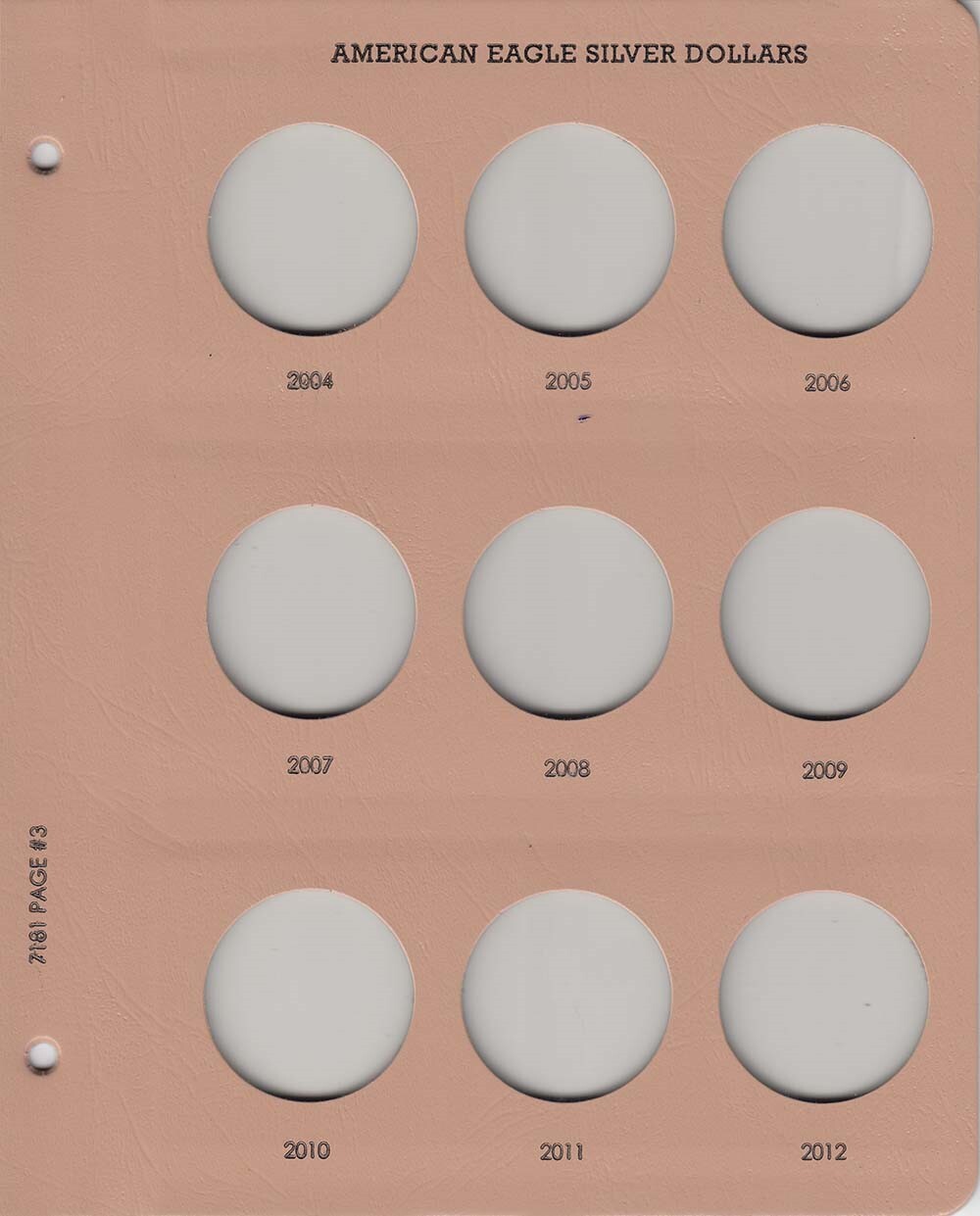 American Eagle Silver ASE Dollars Dansco Coin Album 1986-2021 New Model 7181