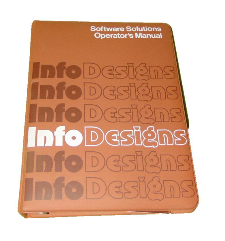 InfoDesigns Commodore 64 Accounts Payable Check Writing Manual Binder