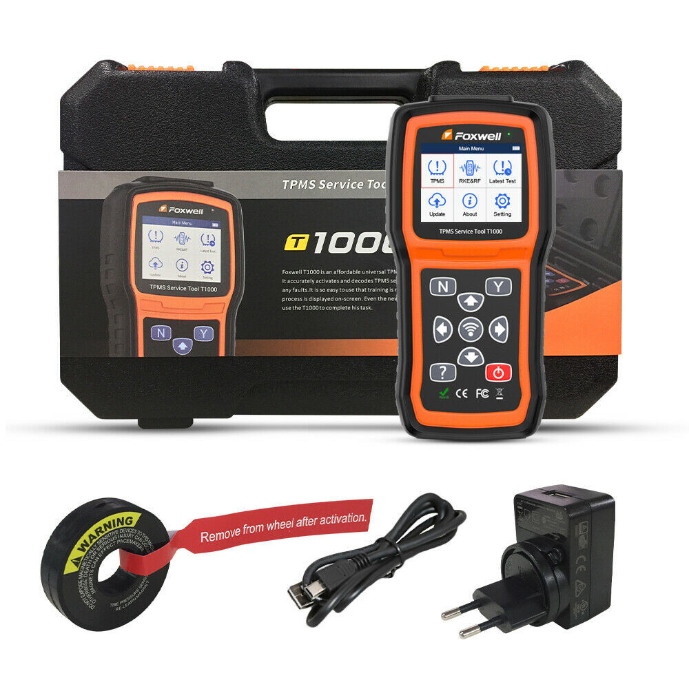 FOXWELL T1000 TPMS Programmer Tire Sensor Pressure Reset Active Diagnostic Tool