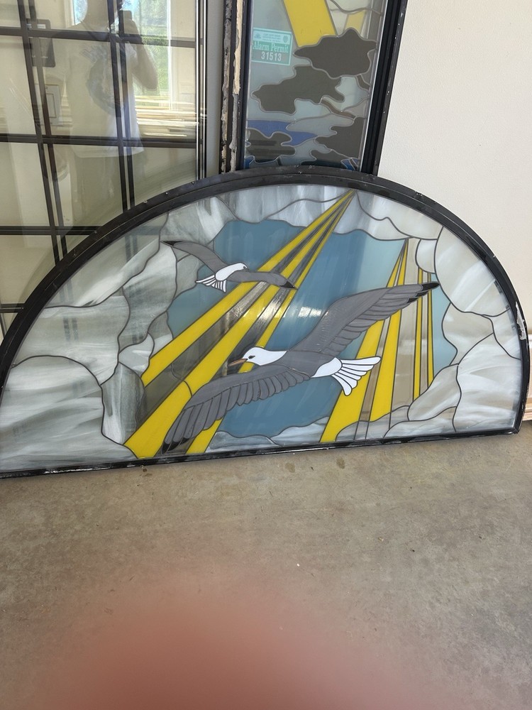 Front Door Stained Glass Arch
