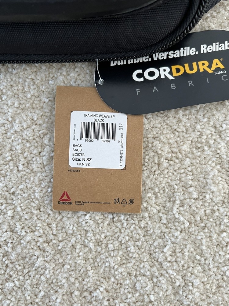 Reebok Training Weave Gym Backpack NWT