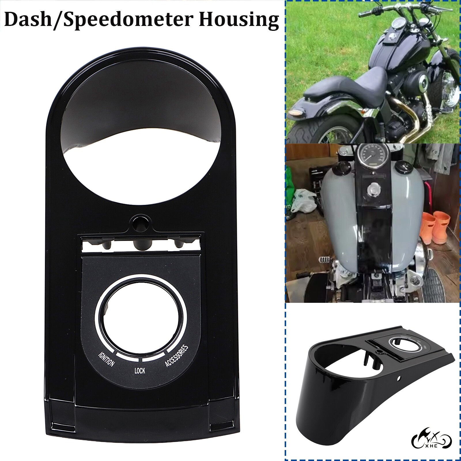 Speedometer Speedo Dash Panel Cover Housing Kit For Harley Fat Boy Softail 00-10