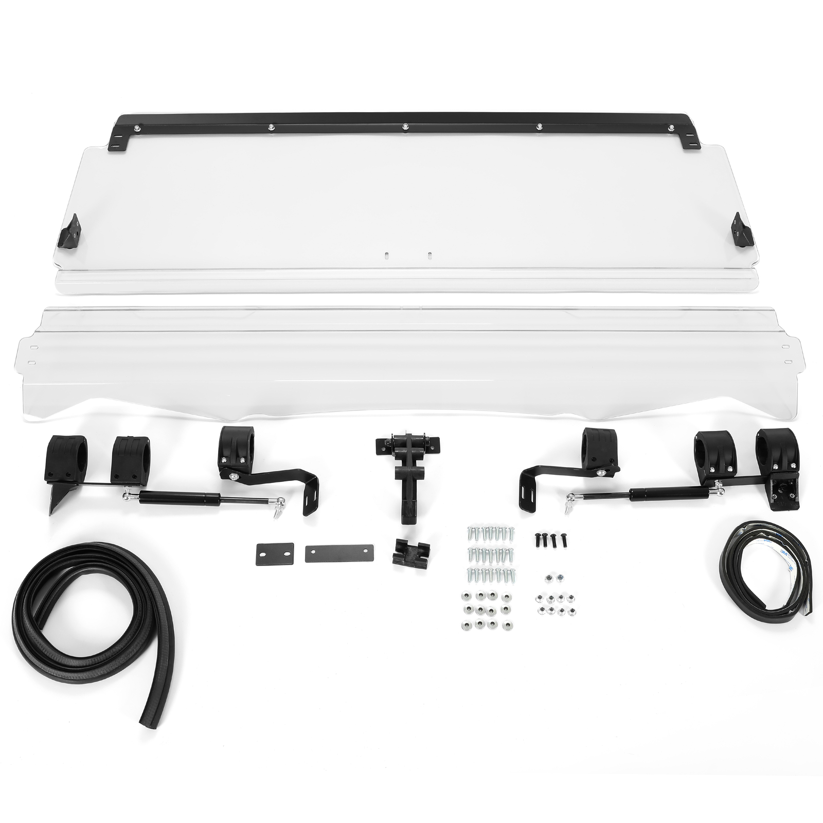 Folding Flip Windshield Scratch Resistant For Kawasaki Teryx 4 800/ 4 S ,2016-23