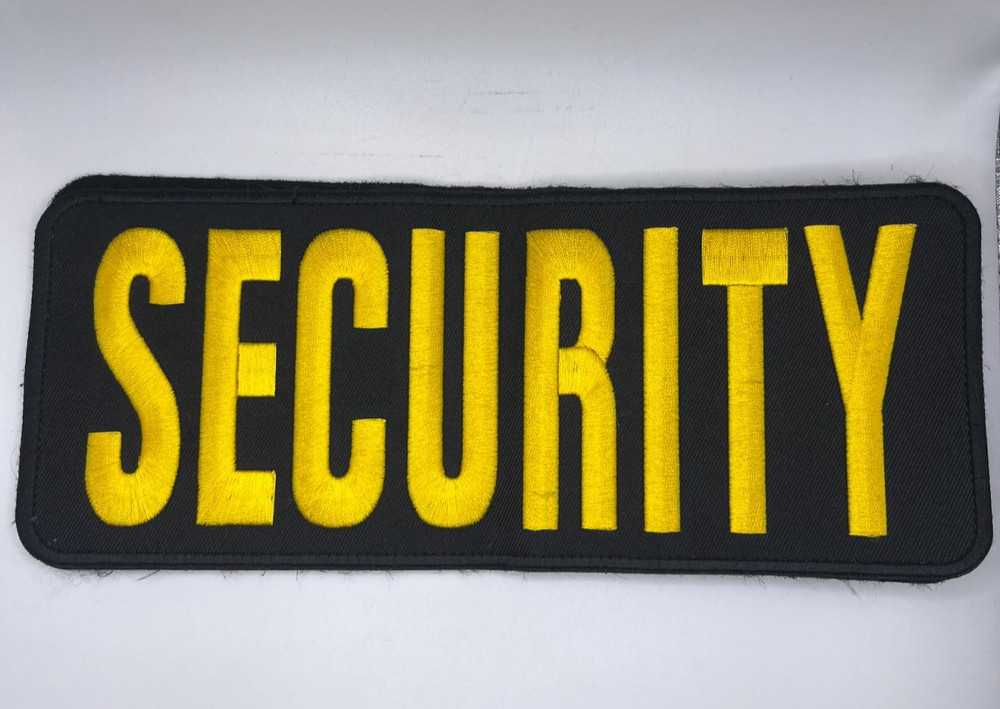 Security Sheriff Media Tactical Patch Embroidered Hook Loop Badge 10x4