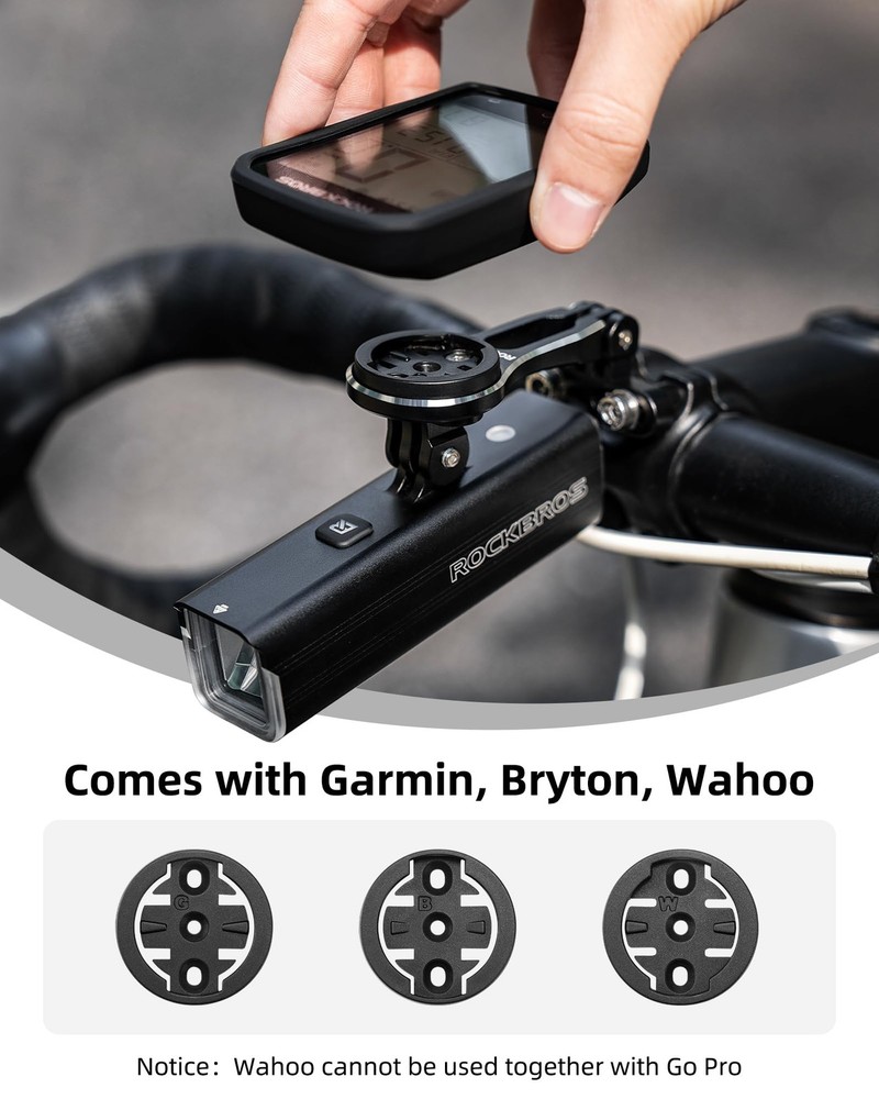 ROCKBROS Bike Computer Mount Adjustable Out-Front Bicycle Computer Mount Alum
