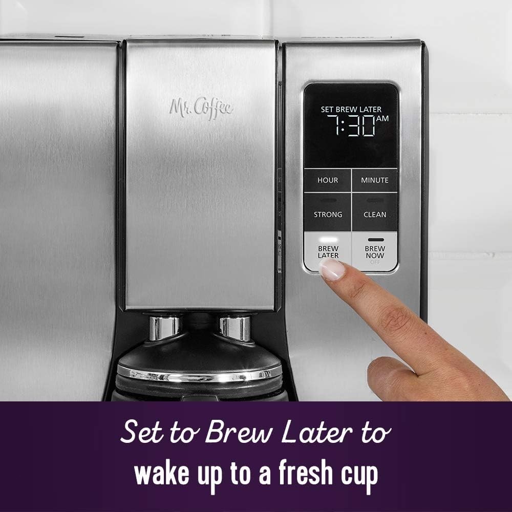 10-Cup Programmable Coffee Maker, Insulated Thermal Carafe, Brew Strength Sel...