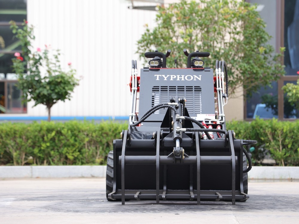 Grapple Grabber mini skid steer loader attachments for TYPHON STOMP skidsteer