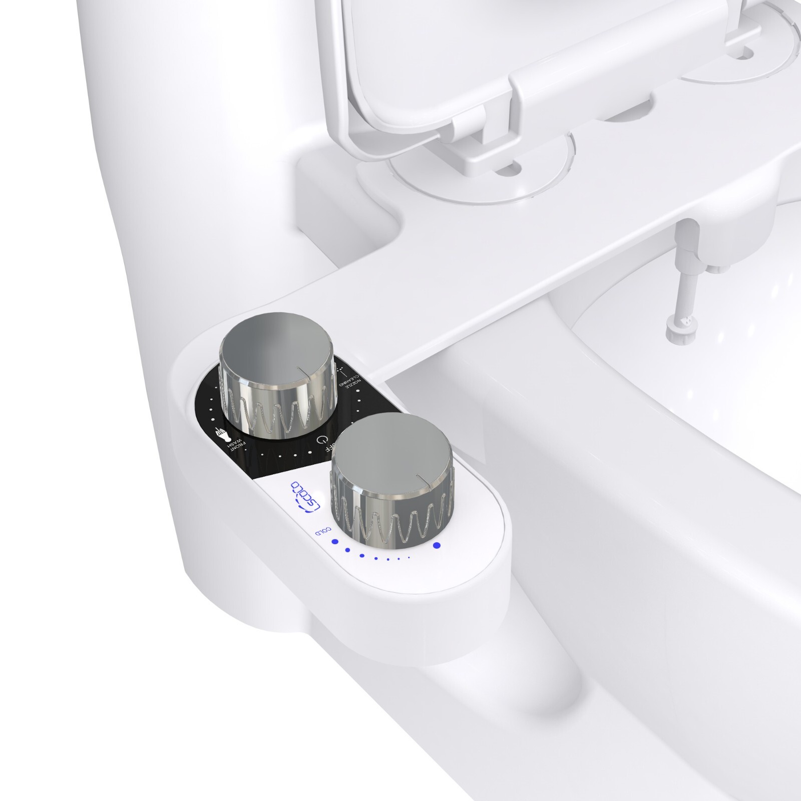 Bidet Non Electric Toilet Seat Attachment with Dual Nozzle (OEM ODM available)