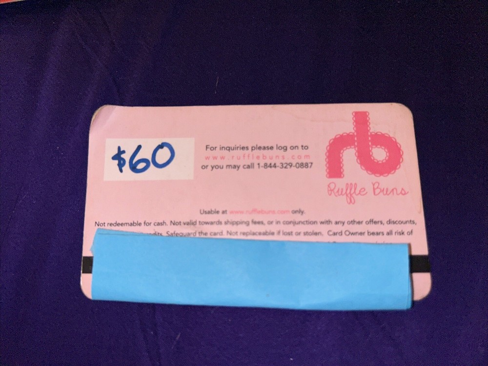 Ruffle Buns $60 Gift Card