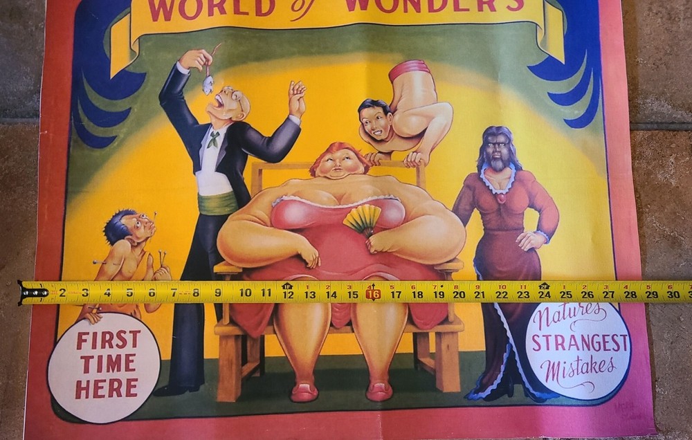 Posters Sideshow Circus Freak Show Carny 7 Total Magic READ