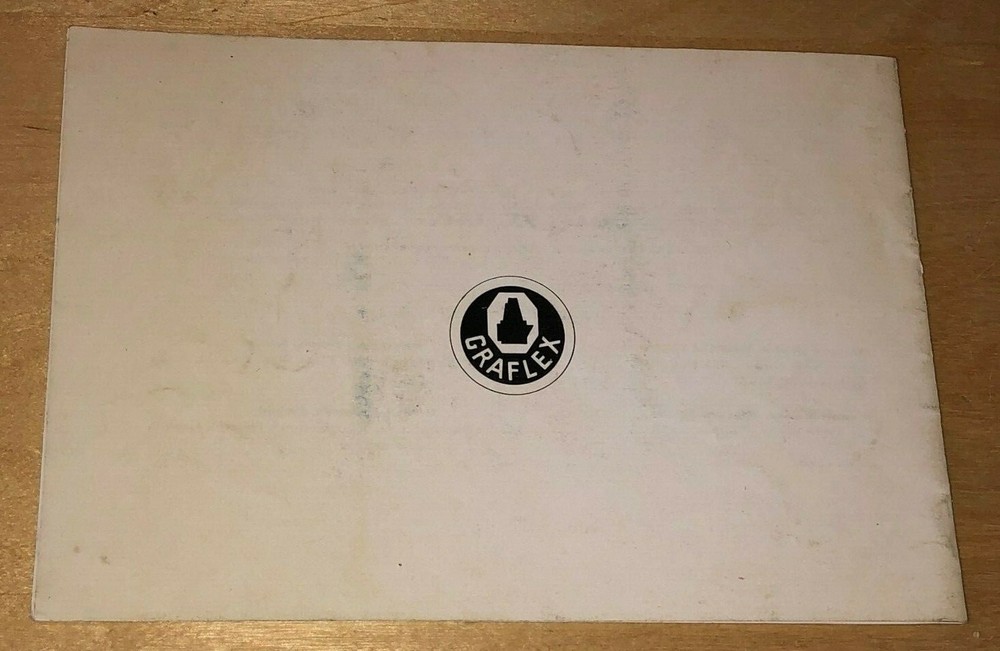 Instruction Manual Only Pacemaker Graphic Camera Graphex Shutters Supermatic