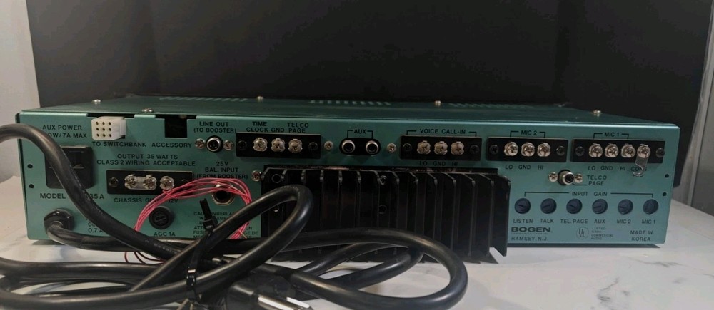 Bogen MCP35A Rackmount Intercom Master Control Panel Works!