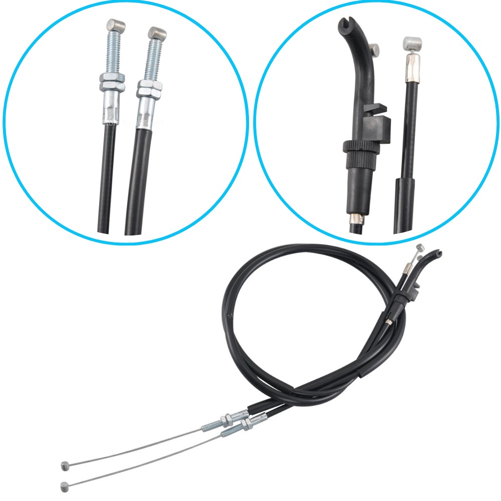 Throttle Cable Pull Push Wire Kit For Kawasaki Ninja 250R EX250 2008-2012 Pair
