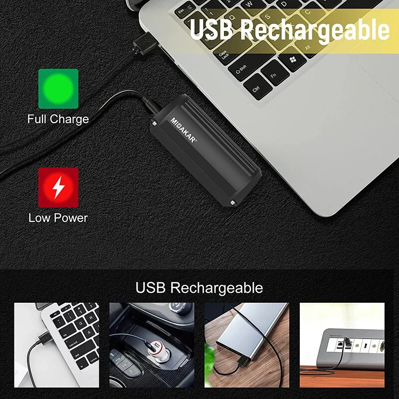 Waterproof 3LED Bike Light USB Rechargeable Super Bright Bicycle Front Headlight