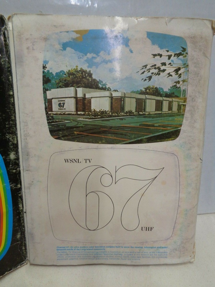 UHF Channel 67 Long Island TV 1973 local NYC pre-cable Station paperweight OLD