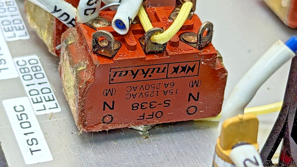 Steampunk Electrical Switch Panel With 40 On-Off-On S338 Toggle Switches [B7S2]