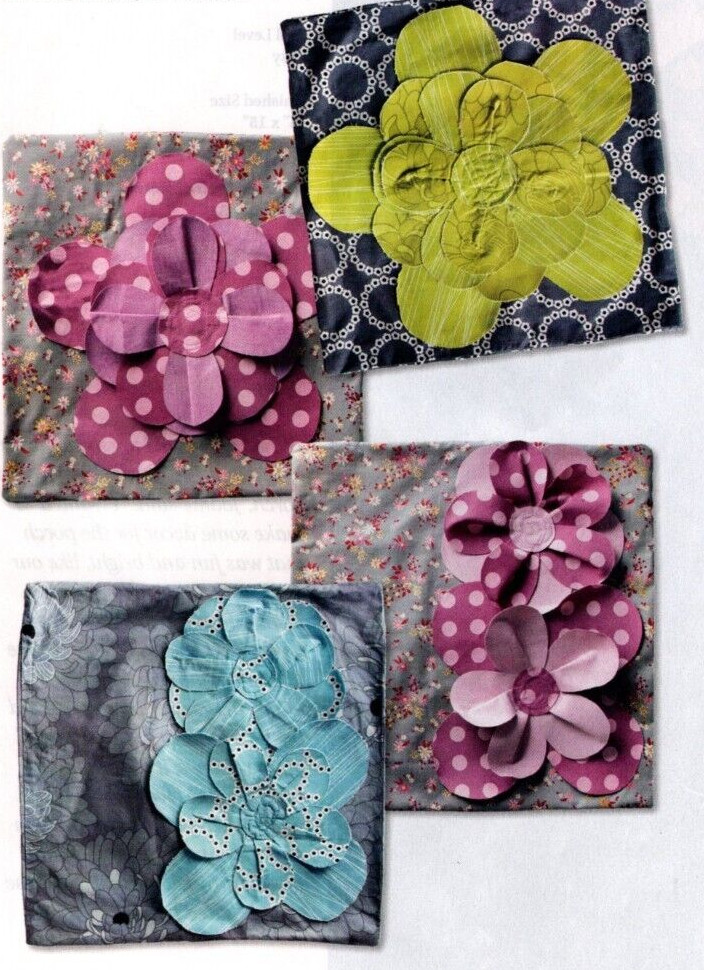 Petal Pillow Quilt Pattern Pieced JH