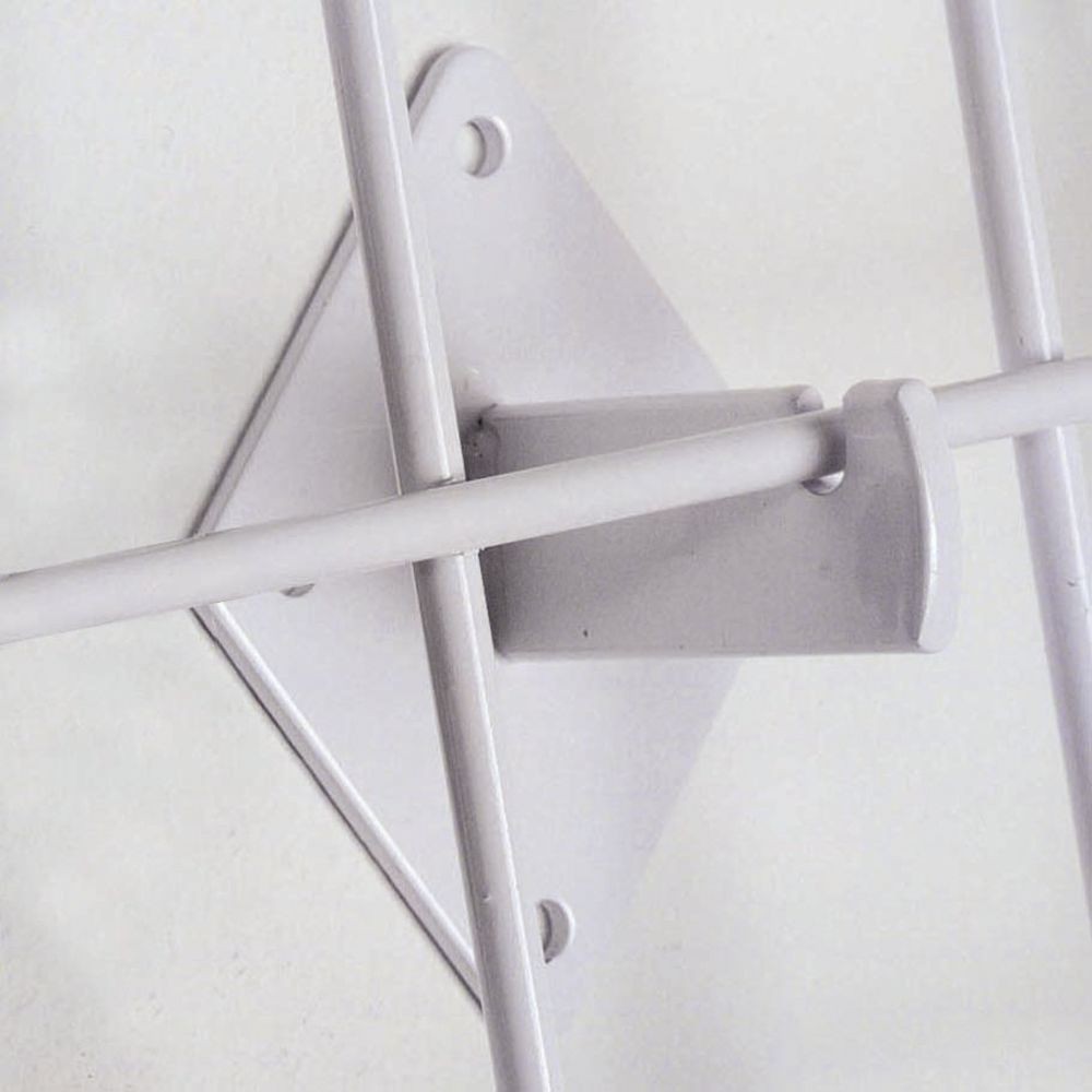 White Grid Brackets, 3"W