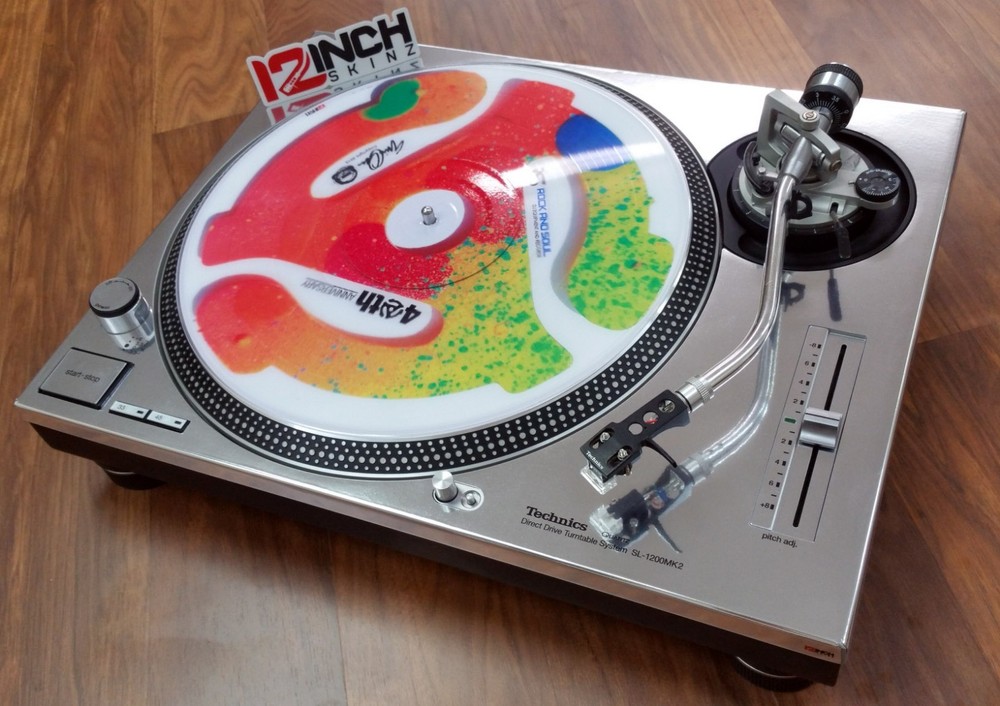 TECHNICS 1200 MK2 SKIN - MIRROR SILVER (PAIR)