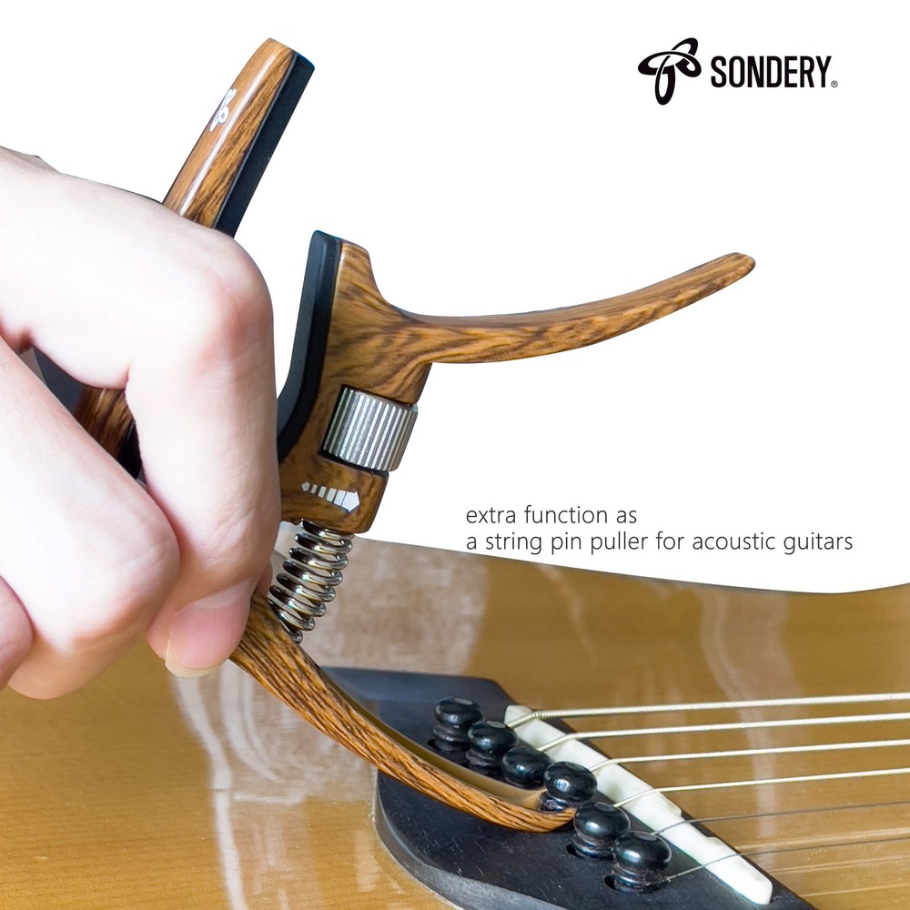 Guitar Capo Trigger Tension Adjustable Professional for 6 Strings Acoustic an...