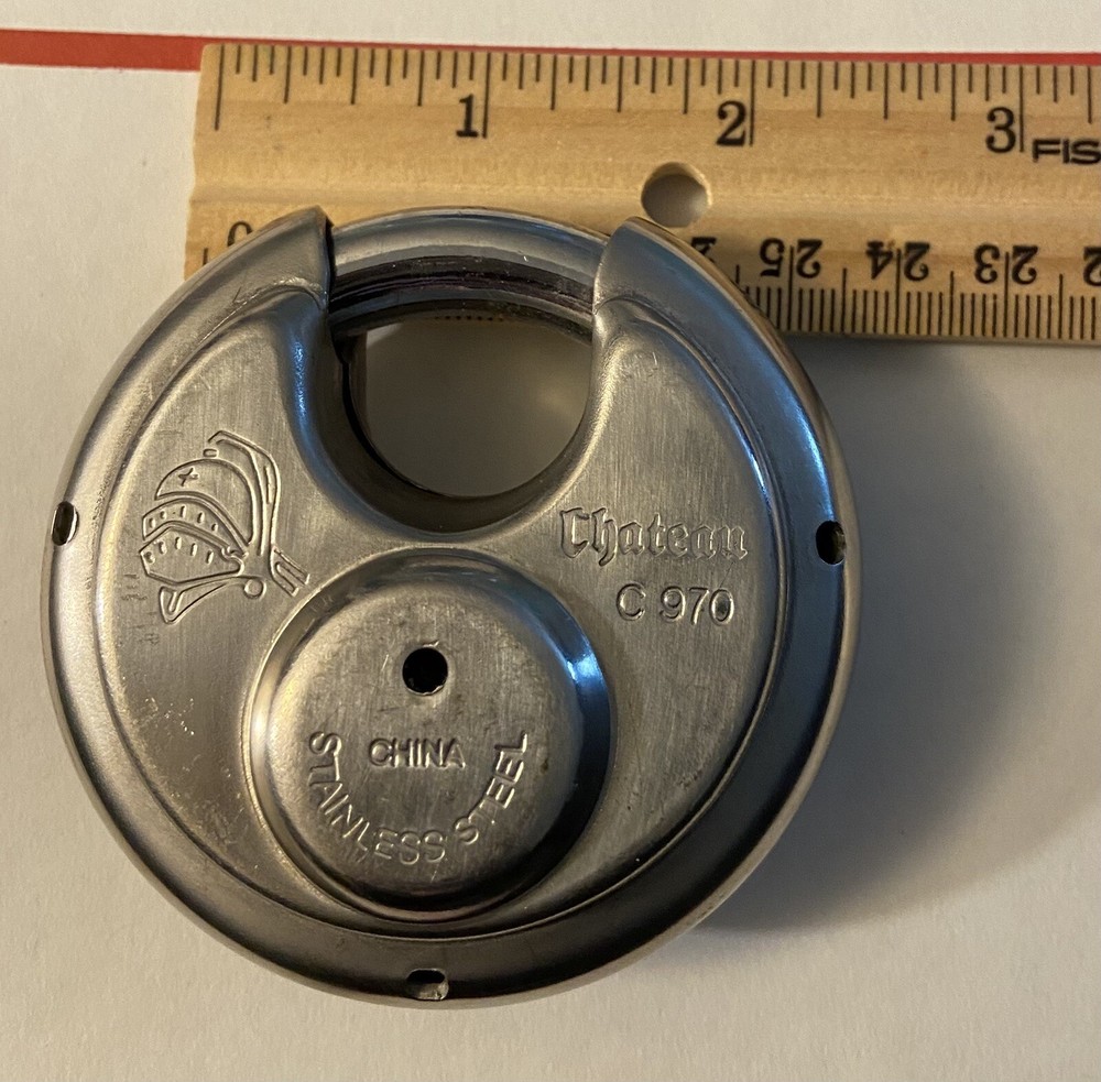 Disc padLock C970 Chateau Security Round Disk Lock