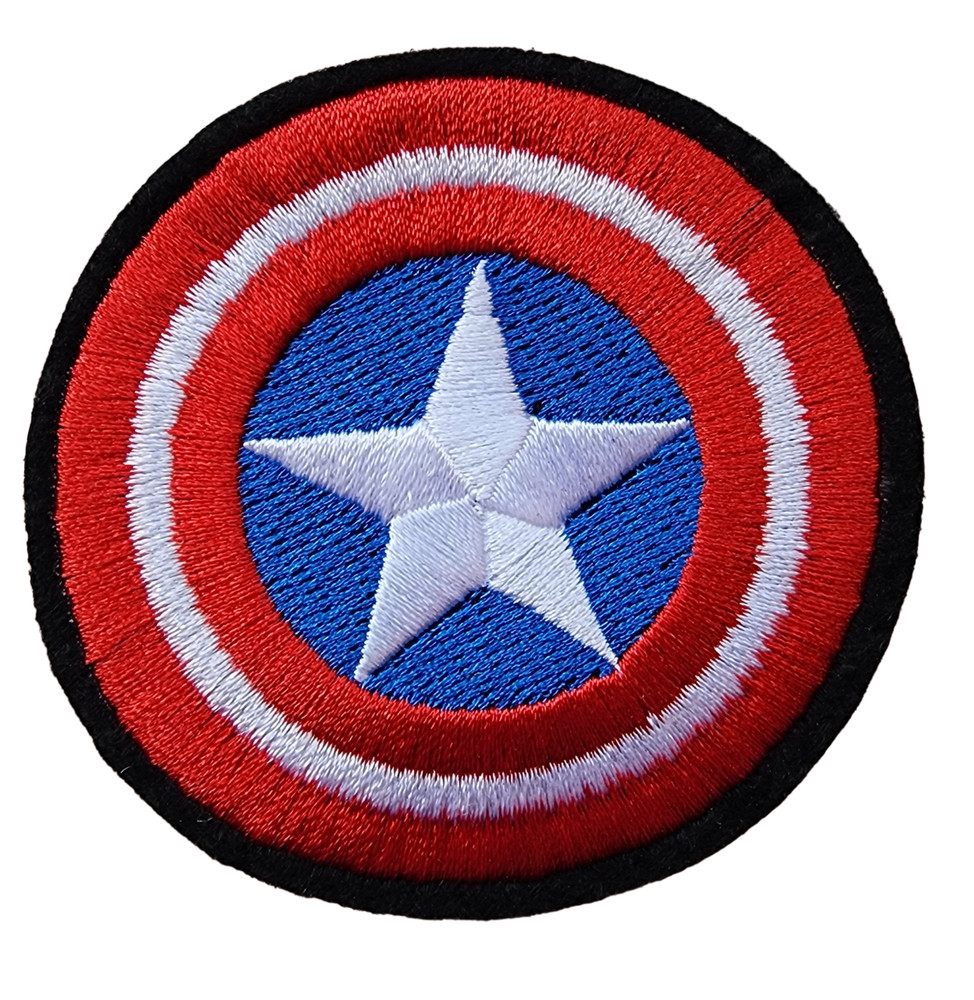 Iron patch featuring Captain America's Shield The First Avenger Assemble