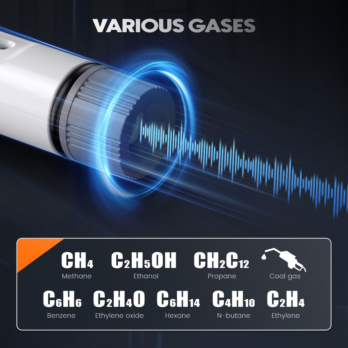 Portable Gas Leak Detector Tester Propane Methane Natural Gas Alarm Sensor Safe