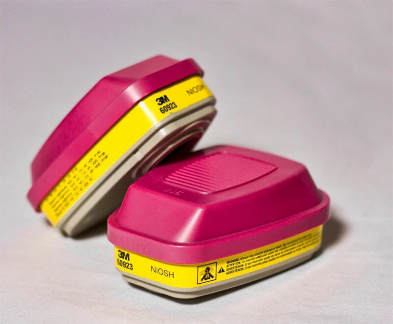 3M 60923 Organic Vapor Acid Gas P100 Respirator Protection Replacement Cartridge