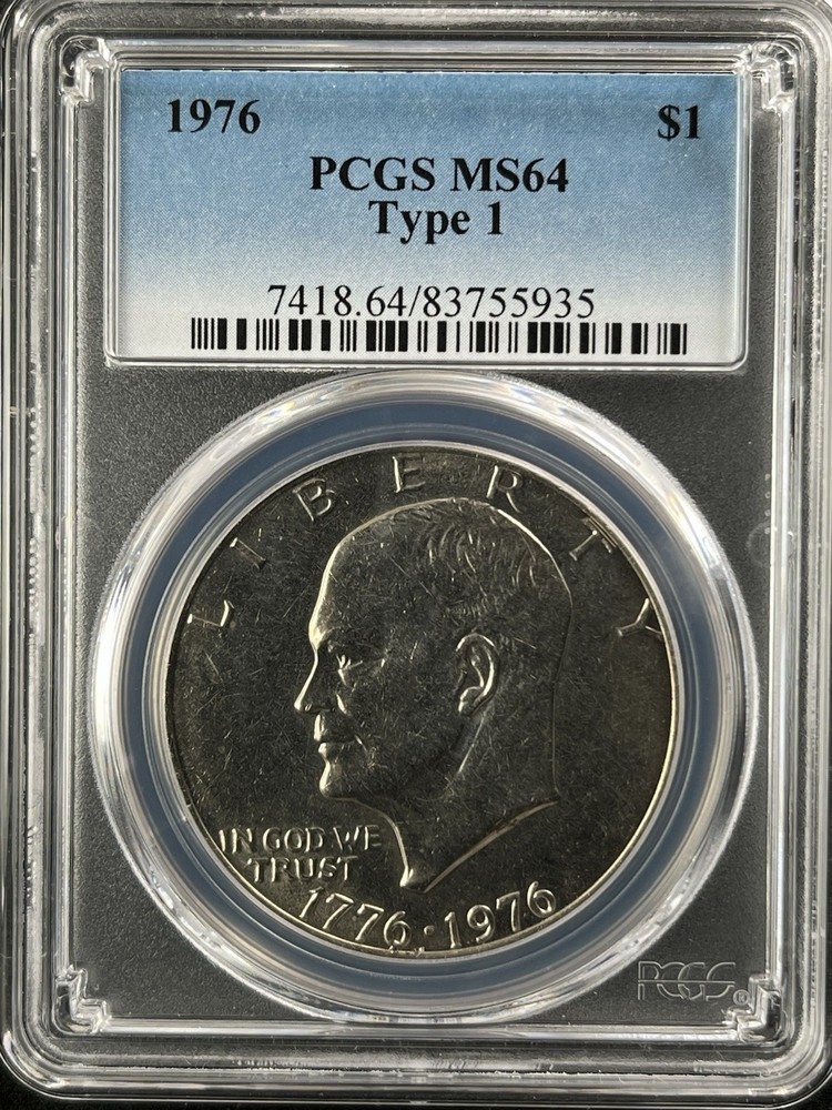 1976  $1 Type 1 Eisenhower Dollar PCGS MS64   83755935
