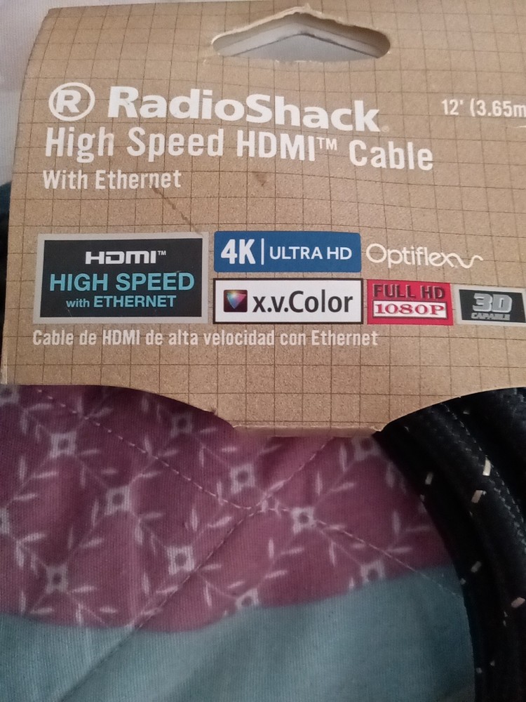 Radioshack 12' High Speed HDMI Cable with Ethernet