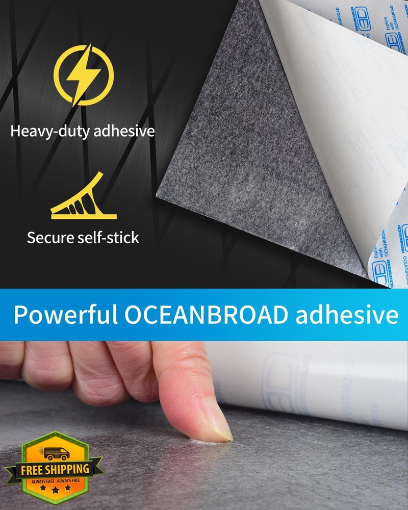 OCEANBROAD EVA Foam Boat Flooring Diamond Pattern Self-Adhesive Non-Slip