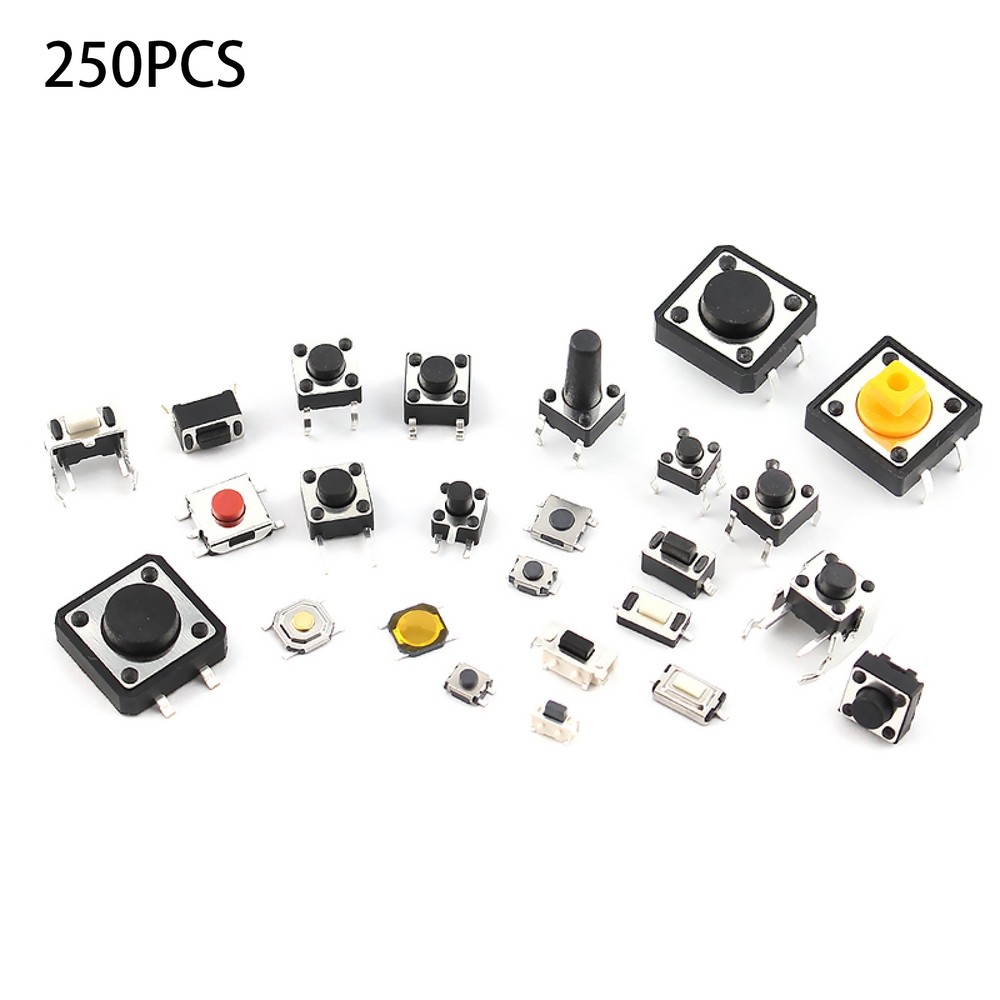25-Type Assorted Micro Switch Push Tact Button ON/OFF Touch Button Switch Kit sa
