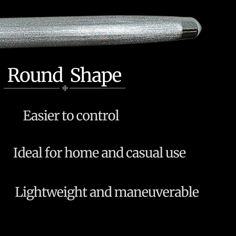 12-Inch Round Diamond Solid Steel Sharpening Rod